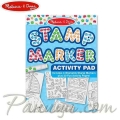 Детско блокче с маркери и печати BLUE Melissa & Doug Детско блокче с маркери и печати BLUE Melissa & Doug
